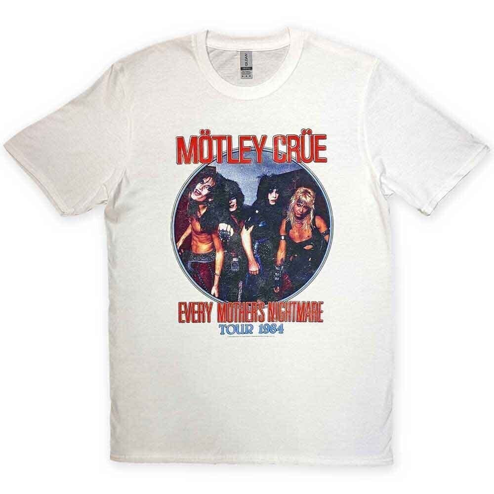 T-shirt Mötley Crüe Every Mothers Nightmare White M T-shirt