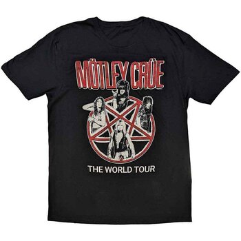Tricou Mötley Crüe Vintage World Tour Black S Tricou - 1