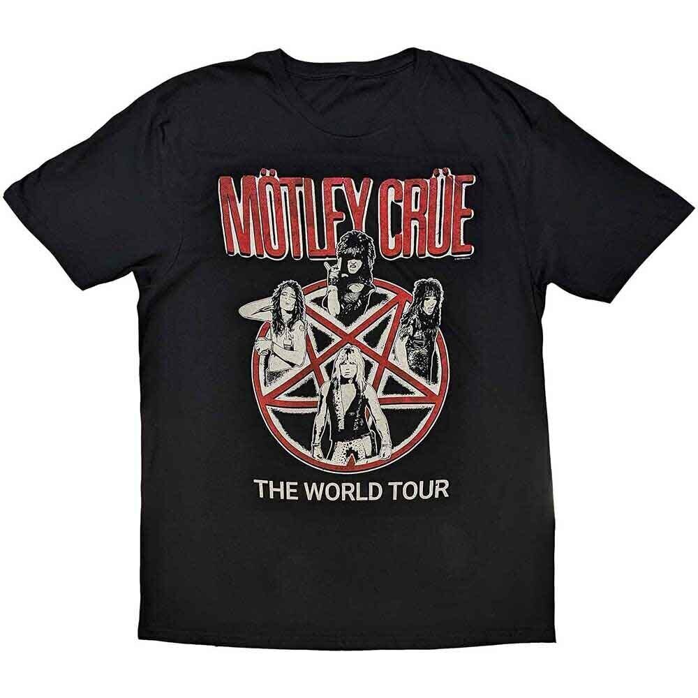 T-shirt Mötley Crüe Vintage World Tour Black 2XL T-shirt