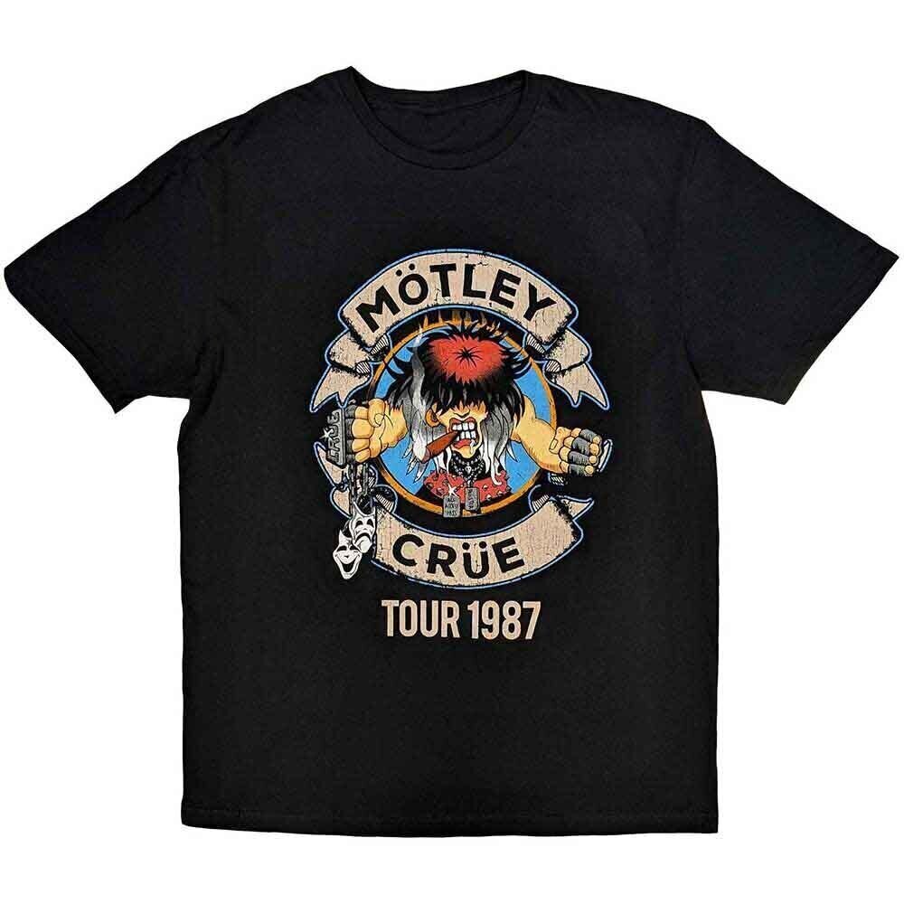 Skjorte Mötley Crüe Girls Girls Girls Tour '87 Black XL Skjorte