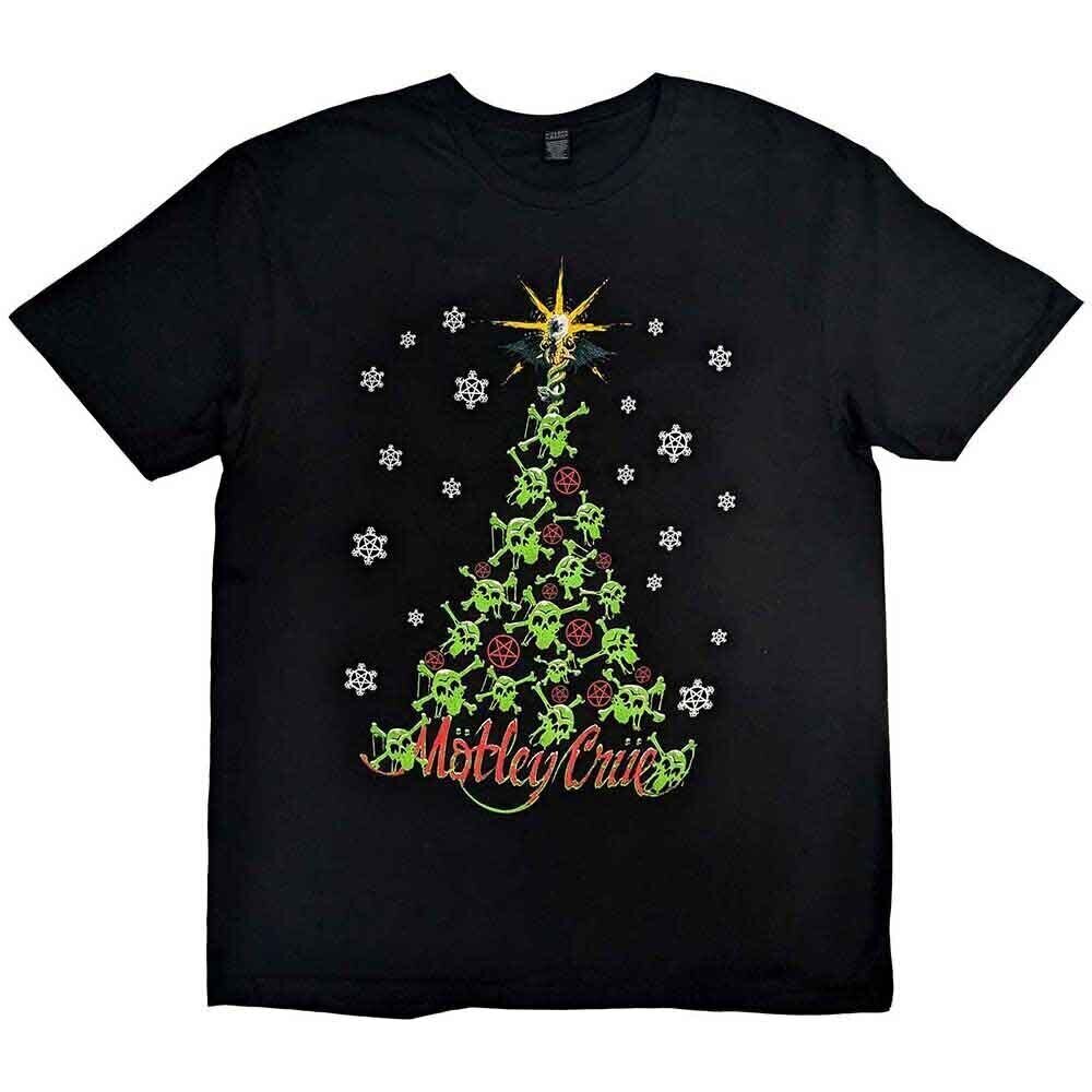 T-shirt Mötley Crüe Xmas Crue (Back Print) Black M T-shirt