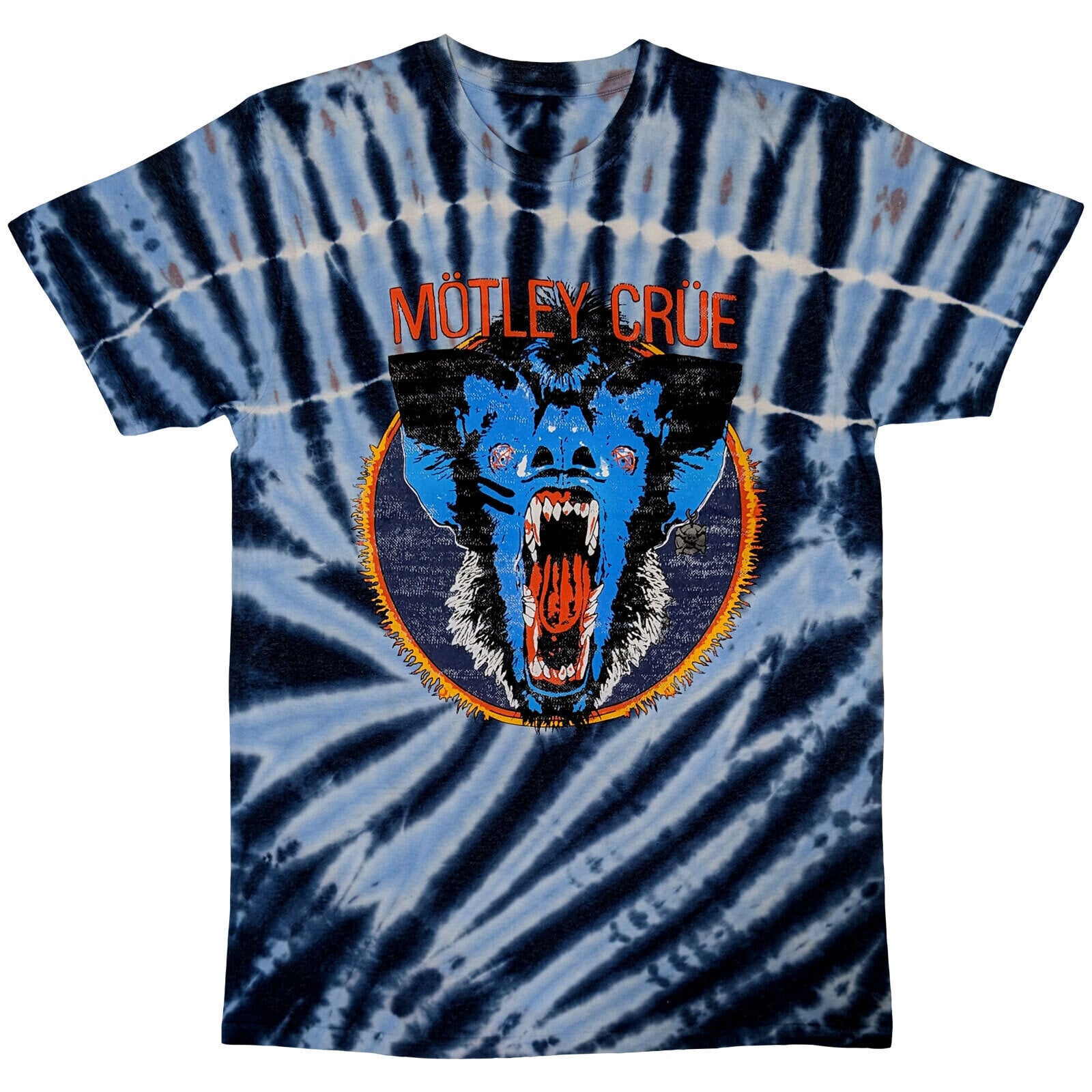 Marškinėliai Mötley Crüe Screaming Animal (Wash Collection) Light Blue M Marškinėliai