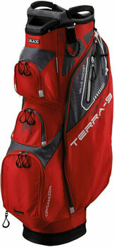 Golfbag Big Max Terra 9 Red/Charcoal Cart Bag - 1
