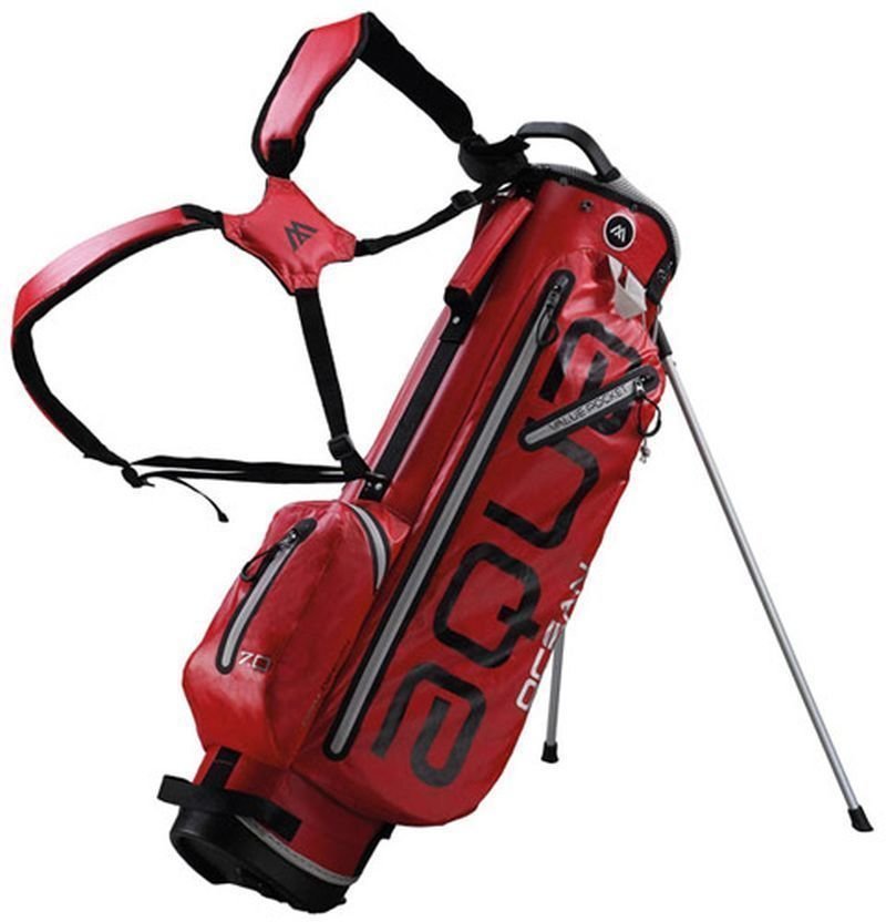 Golfbag Big Max Aqua Ocean Red/Silver Golfbag
