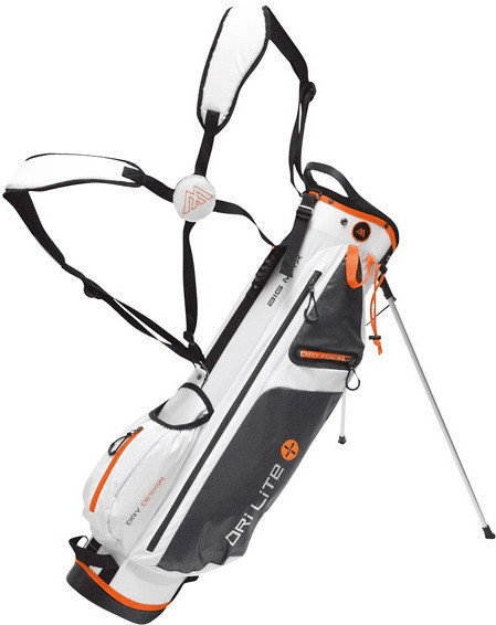 Golfbag Big Max Dri Lite 7 White/Charcoal/Orange Stand Bag