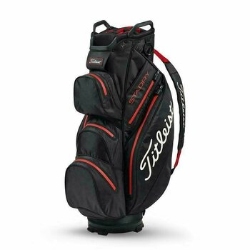 Borsa da golf Cart Bag Titleist StaDry Black/Red Cart Bag - 1