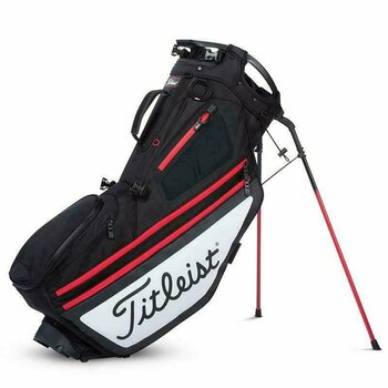 Чантa за голф Titleist Hybrid 14 Black/White/Red Stand Bag - 1