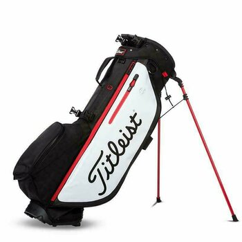 Golfbag Titleist Players 4 Plus Black/White/Red Stand Bag - 1