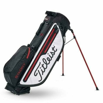 Чантa за голф Titleist Players 4 Plus StaDry Black/White/Red Stand Bag - 1