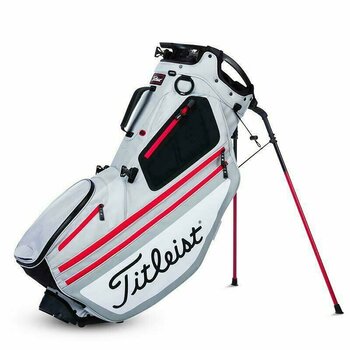 Golfbag Titleist Hybrid 14 Silver/White/Red Stand Bag - 1