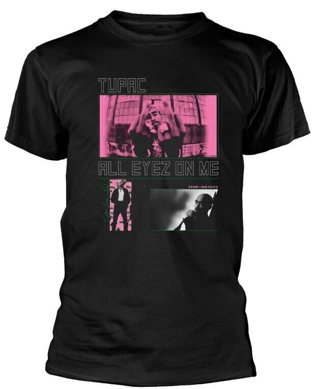 T-shirt 2Pac Photo Mix Black 2XL T-shirt
