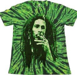 T-Shirt Bob Marley Smoke (Wash Collection)