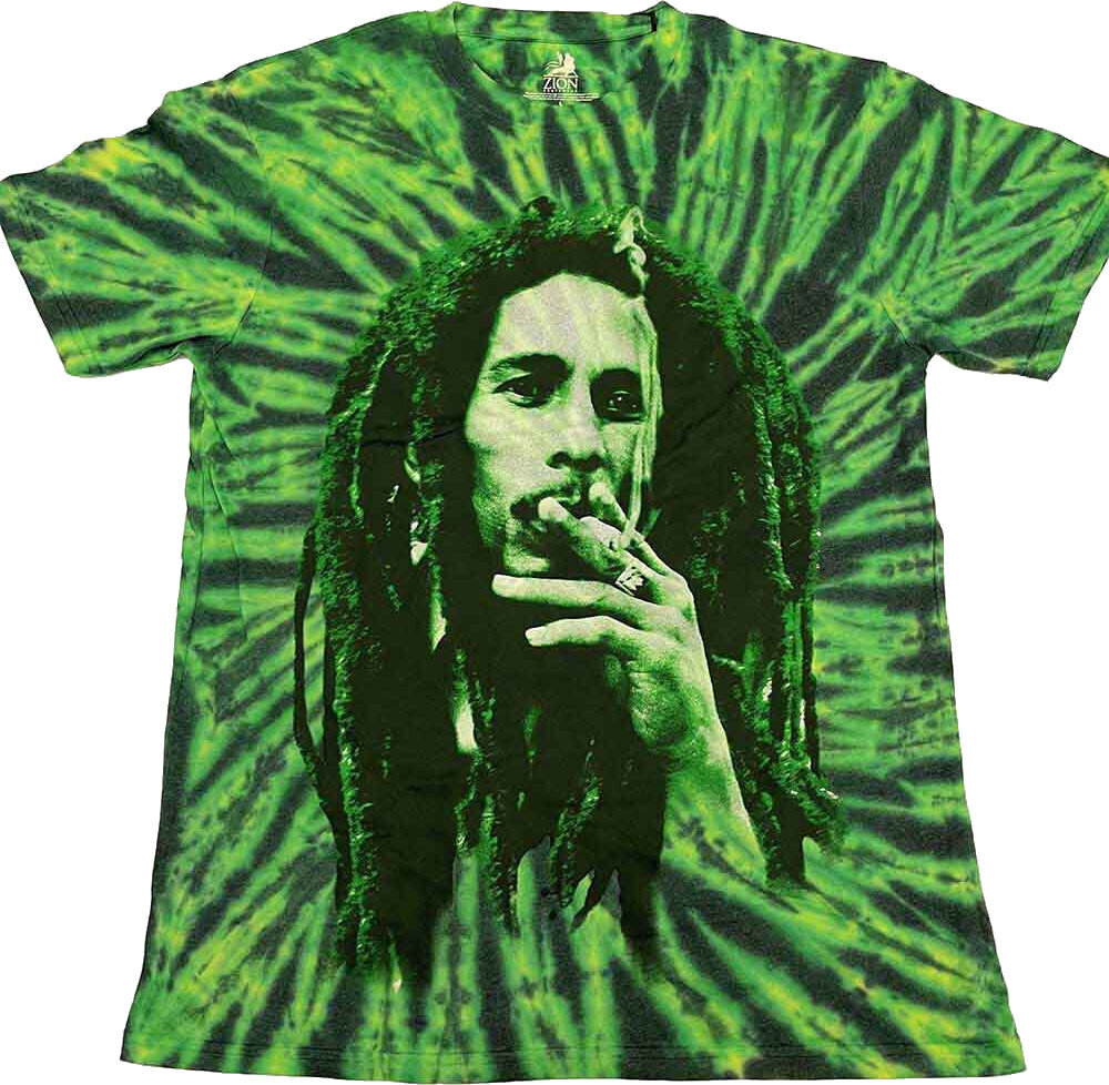 T-shirt Bob Marley Smoke (Wash Collection) Green 2XL T-shirt