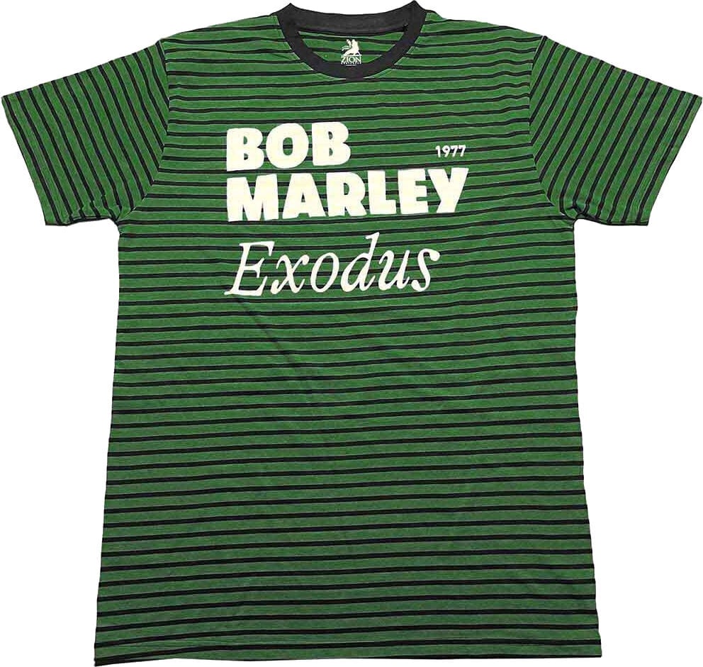 T-särk Bob Marley Exodus (Striped) Black & Green M T-särk