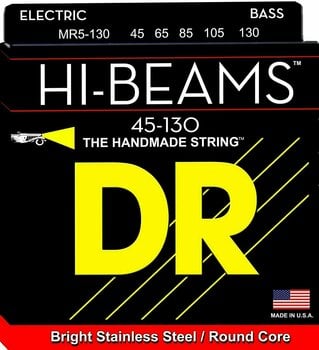 Žice za 5 žičanu bas gitaru DR Strings MR5-45-130 - 1