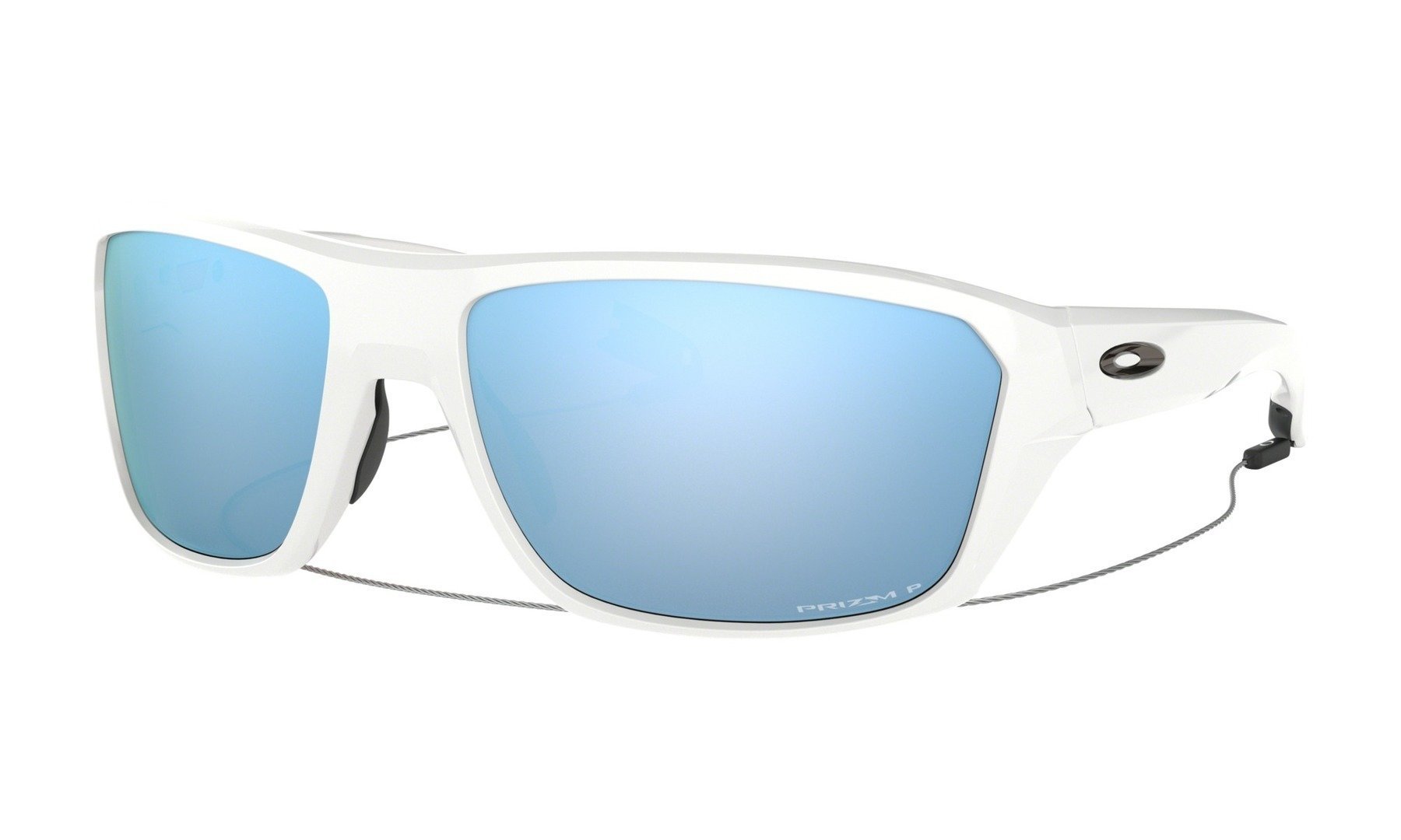 Sonnenbrille fürs Segeln Oakley Split Shot Polished White/Prizm Deep Water Polarized