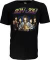 Bon Jovi Tour '84 (Back Print) Black M Camiseta de manga corta