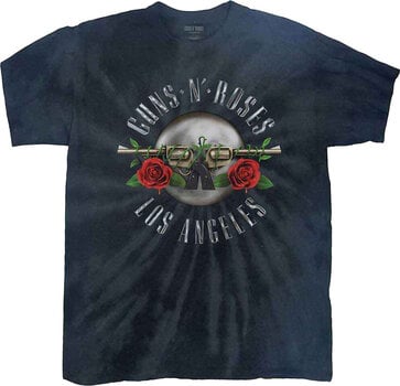 Tričko Guns N' Roses Los Angeles (Wash Collection) Dip-Dye On Black L Tričko - 1