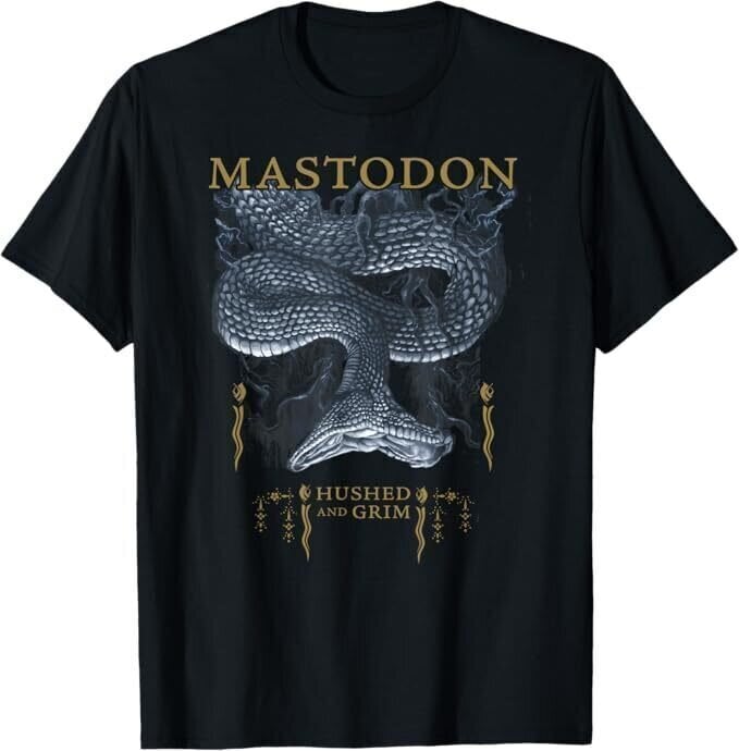 Camiseta de manga corta Mastodon Hushed Snake Black M Camiseta de manga corta