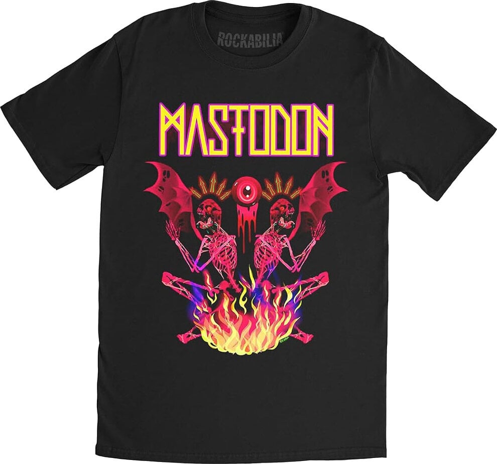 T-Shirt Mastodon Double Brimstone Neon Black XL T-Shirt