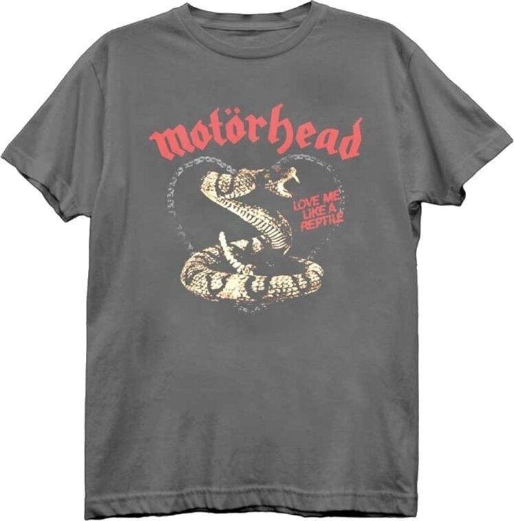 T-shirt Motörhead Love Me Like A Reptile Charcoal Grey 2XL T-shirt