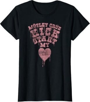 T-Shirt Mötley Crüe Kick Start My Heart Black 2XL Ladies T-Shirt - 1