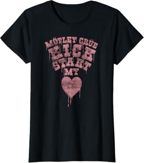 Tričko Mötley Crüe Kick Start My Heart Black M Dámske Tričko