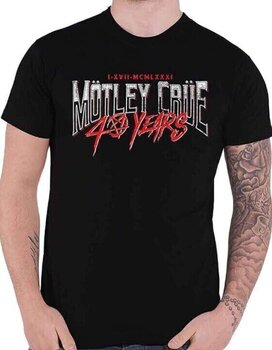 T-Shirt Mötley Crüe 40 Years (Back Print) Black M T-Shirt - 1