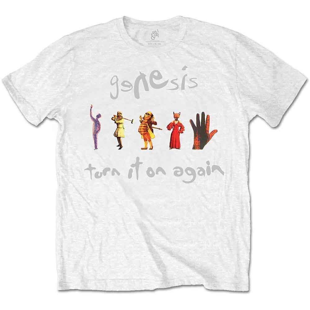 T-shirt Genesis Turn It On Again White XL T-shirt