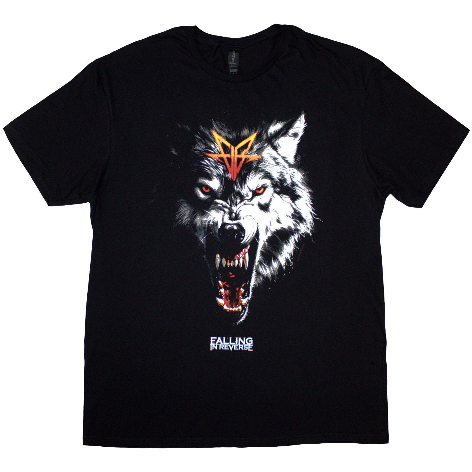 T-Shirt Falling in Reverse Wolf Black 2XL T-Shirt