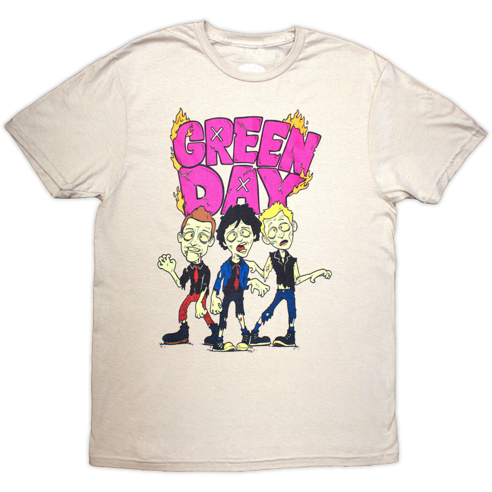 T-Shirt Green Day Walking Zombies Sand XL T-Shirt