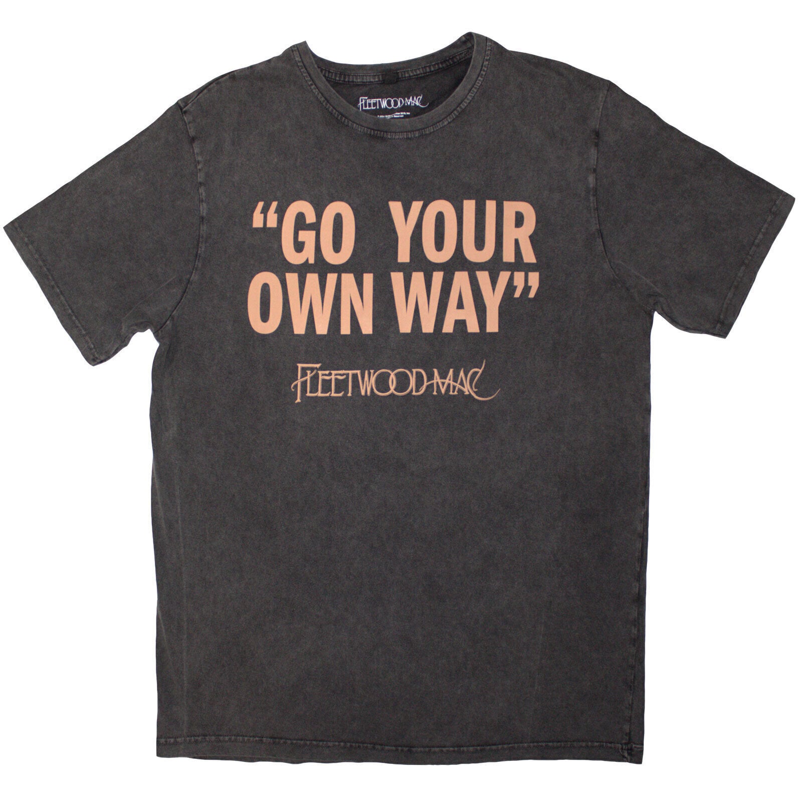 Marškinėliai Fleetwood Mac Go Your Own Way Charcoal Grey L Marškinėliai