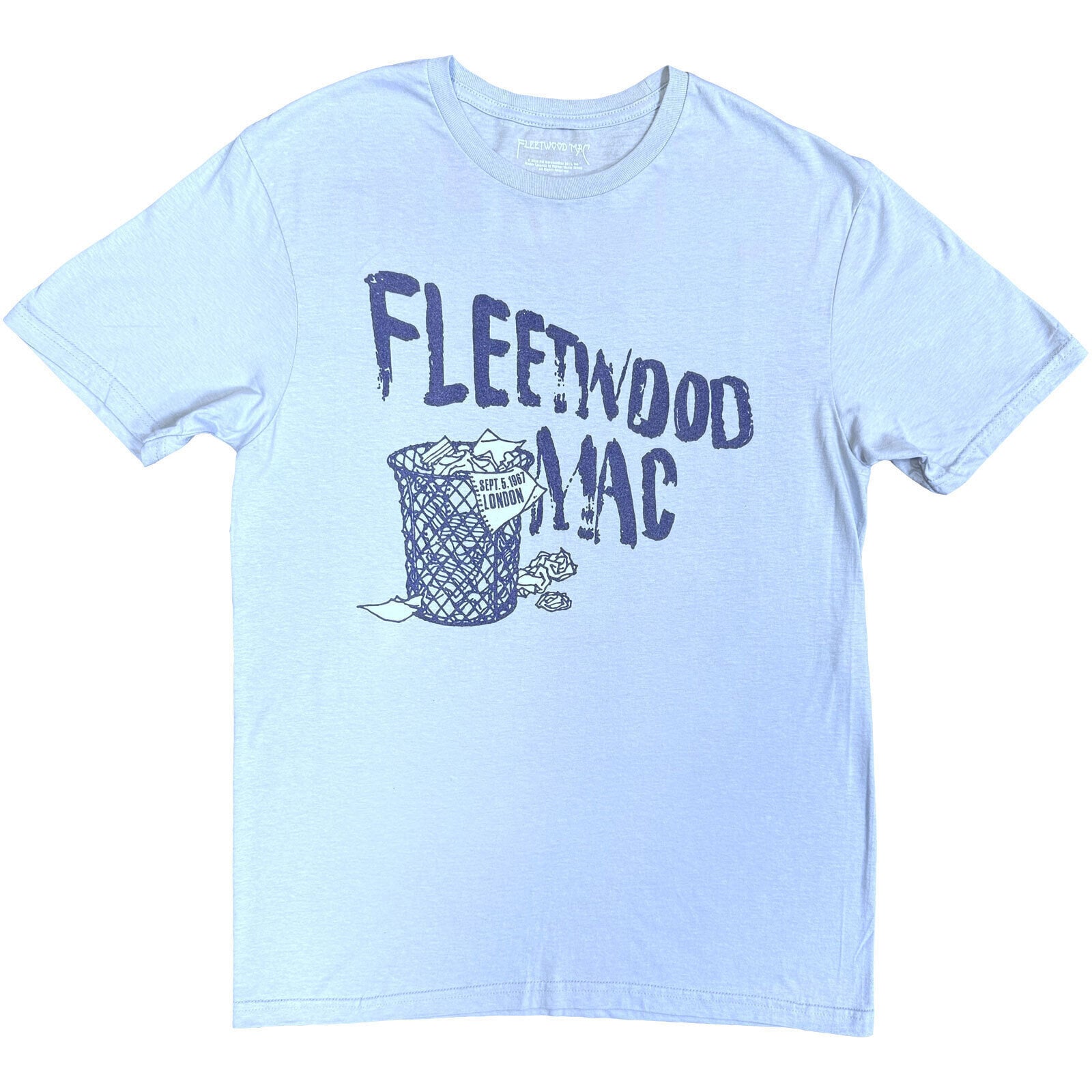 Marškinėliai Fleetwood Mac London (Back Print) Light Blue XL Marškinėliai