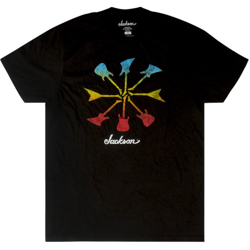 T-Shirt Jackson T-Shirt Guitar Shapes Unisex Black XL