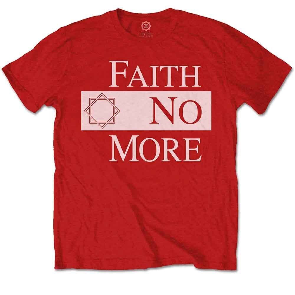 T-särk Faith No More Classic New Logo Star Red XL T-särk