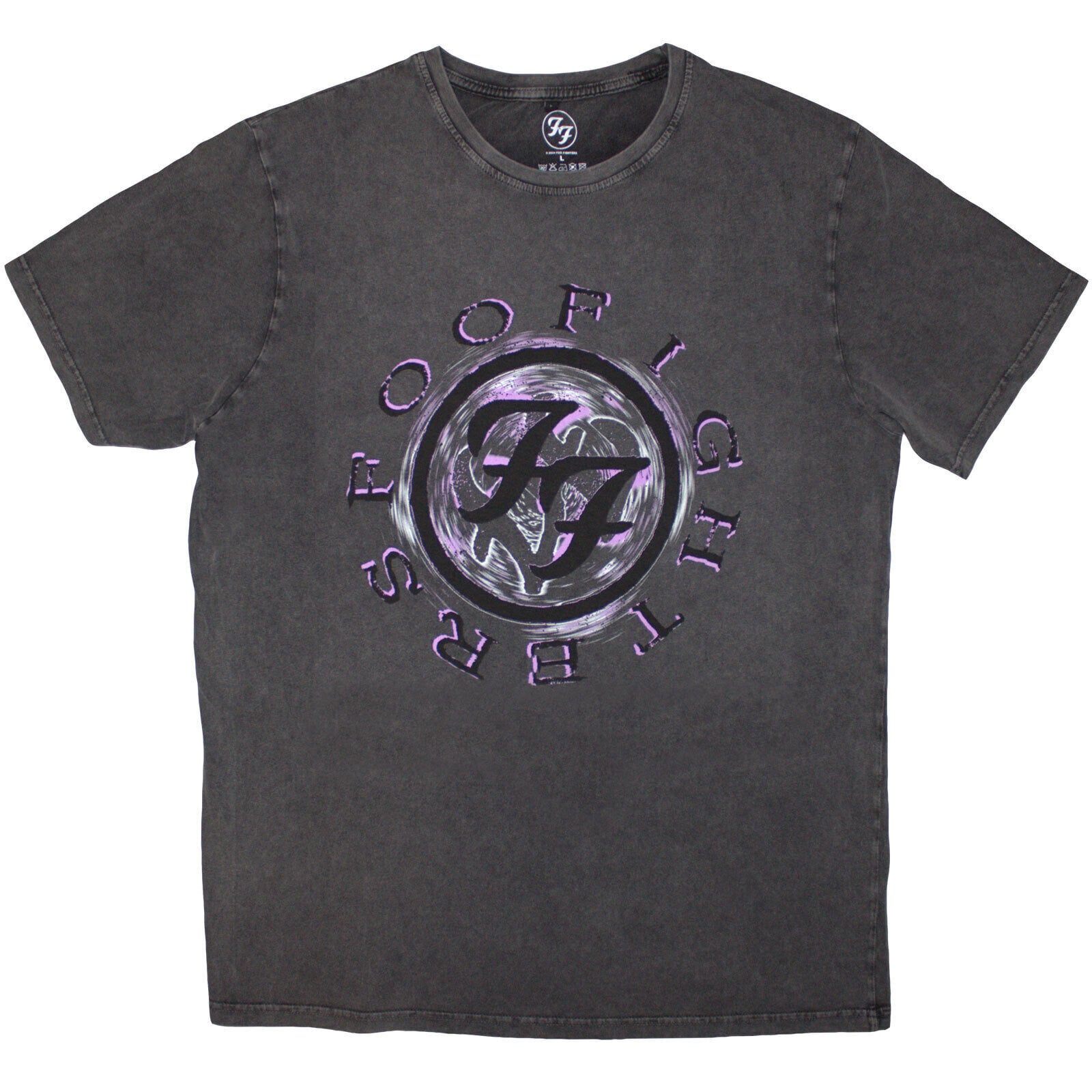 Košulja Foo Fighters Wheel Logo Shadow Charcoal Grey S Košulja