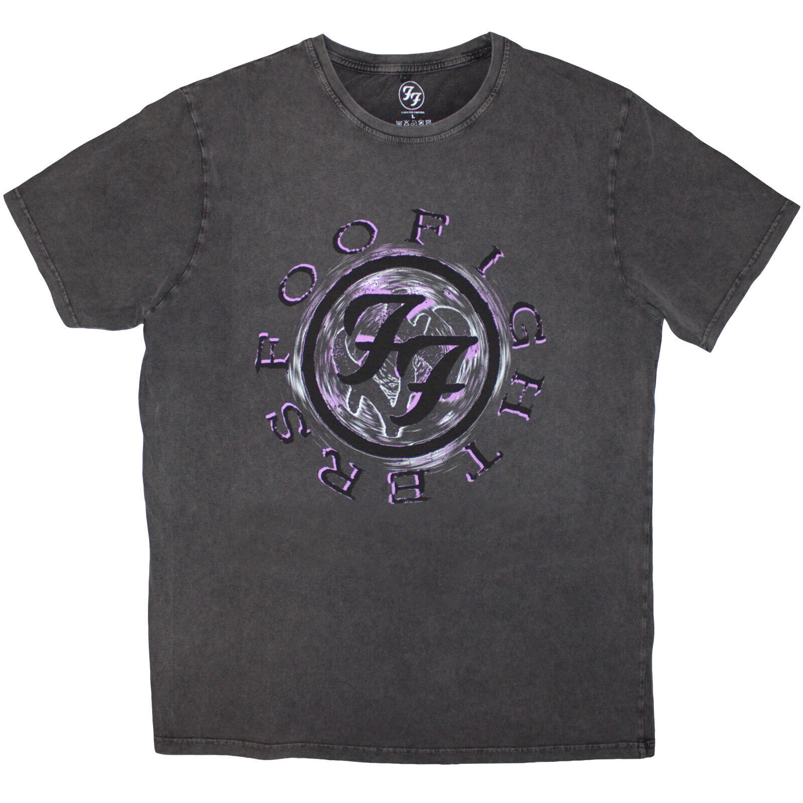 Tricou Foo Fighters Wheel Logo Shadow Gri cărbune M Tricou