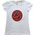 T-shirt Foo Fighters FF Logo White 2XL Feminino T-shirt