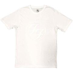 T-Shirt Foo Fighters FF Logo (Hi-Build White-On-White)