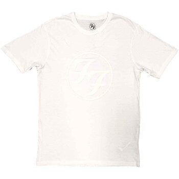 T-shirt Foo Fighters FF Logo (Hi-Build White-On-White) White 2XL T-shirt - 1
