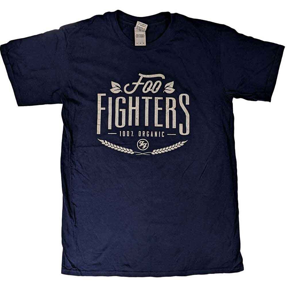 T-shirt Foo Fighters 100% Organic Navy Blue L T-shirt