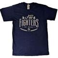 Foo Fighters 100% Organic Navy Blue 2XL T-Shirt