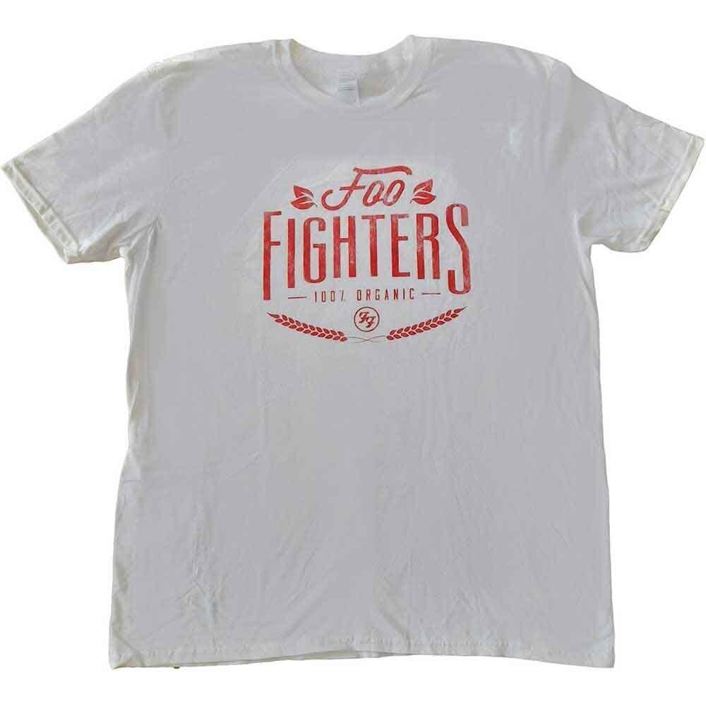 T-shirt Foo Fighters 100% Organic (Ex-Tour) White M T-shirt