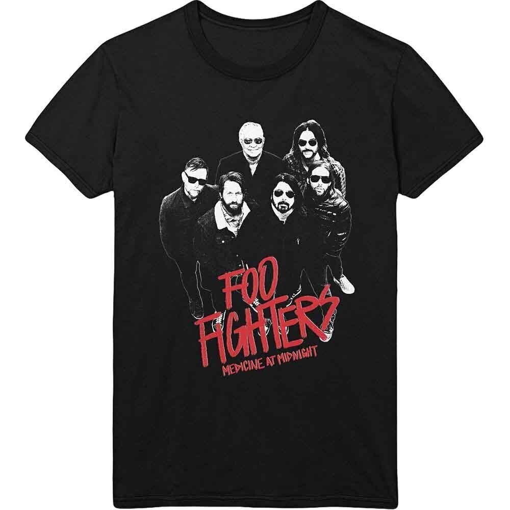 T-Shirt Foo Fighters Medicine At Midnight Photo Black 2XL T-Shirt