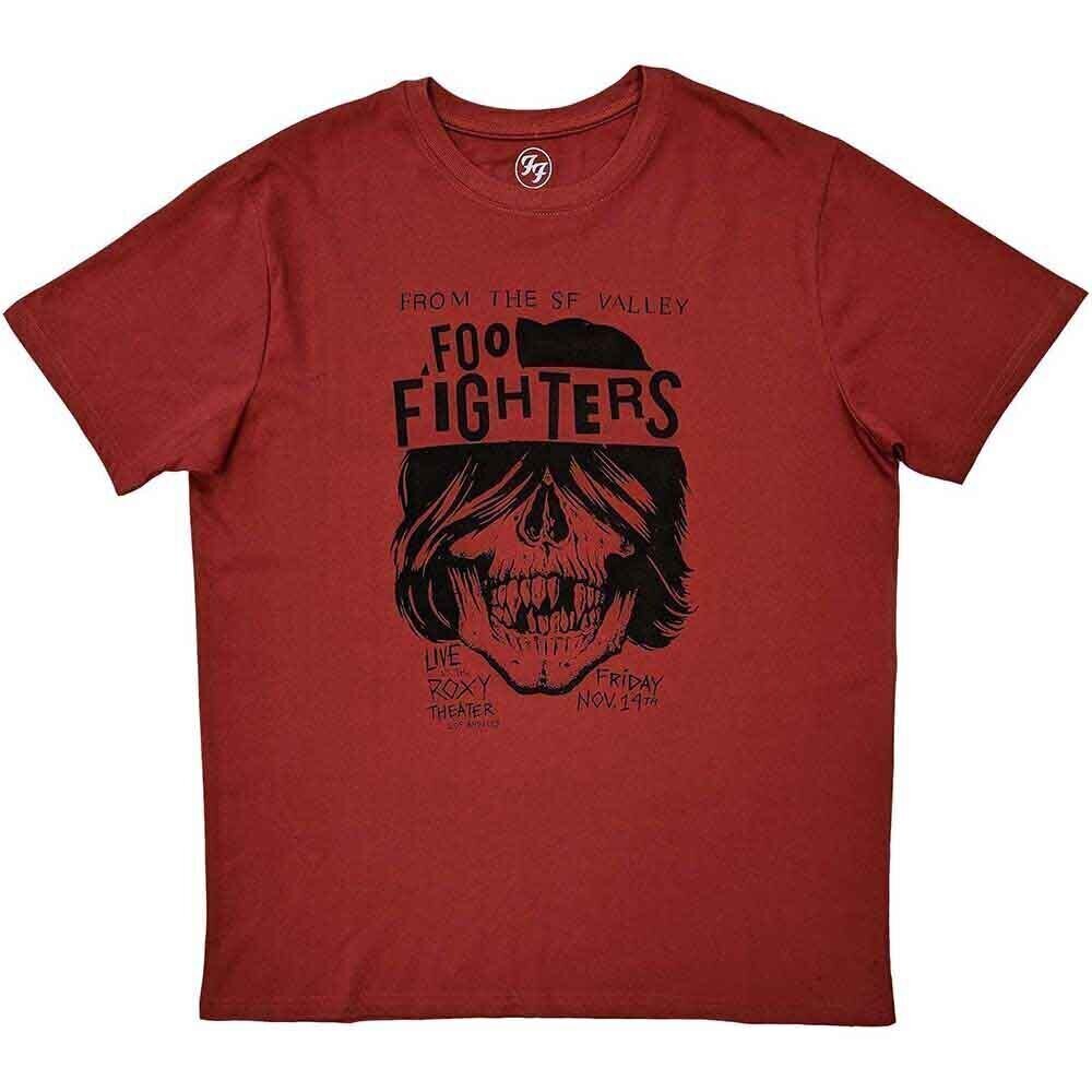 Camiseta de manga corta Foo Fighters SF Valley Rojo 2XL Camiseta de manga corta