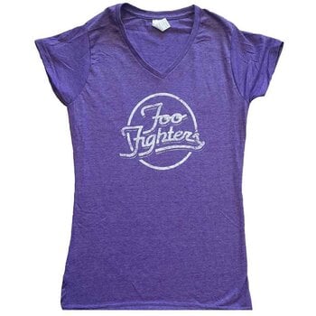 T-särk Foo Fighters Text Logo (Ex-Tour) Purple M Naiste T-särk - 1