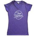 Foo Fighters Text Logo (Ex-Tour) Purple L Damă Tricou