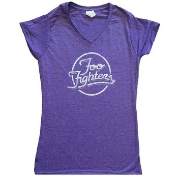 Tricou Foo Fighters Text Logo (Ex-Tour) Purple XL Damă Tricou - 1