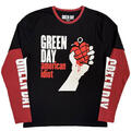 Green Day American Idiot (Sleeve Print) Black & Red XL Риза