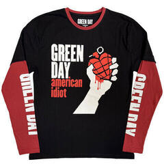 T-Shirt Green Day American Idiot (Sleeve Print) Black & Red 2XL T-Shirt